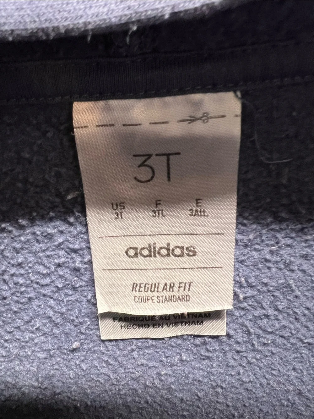 Adidas Gray-Blue color Kids Hoodie & Sweatpants Matching Set